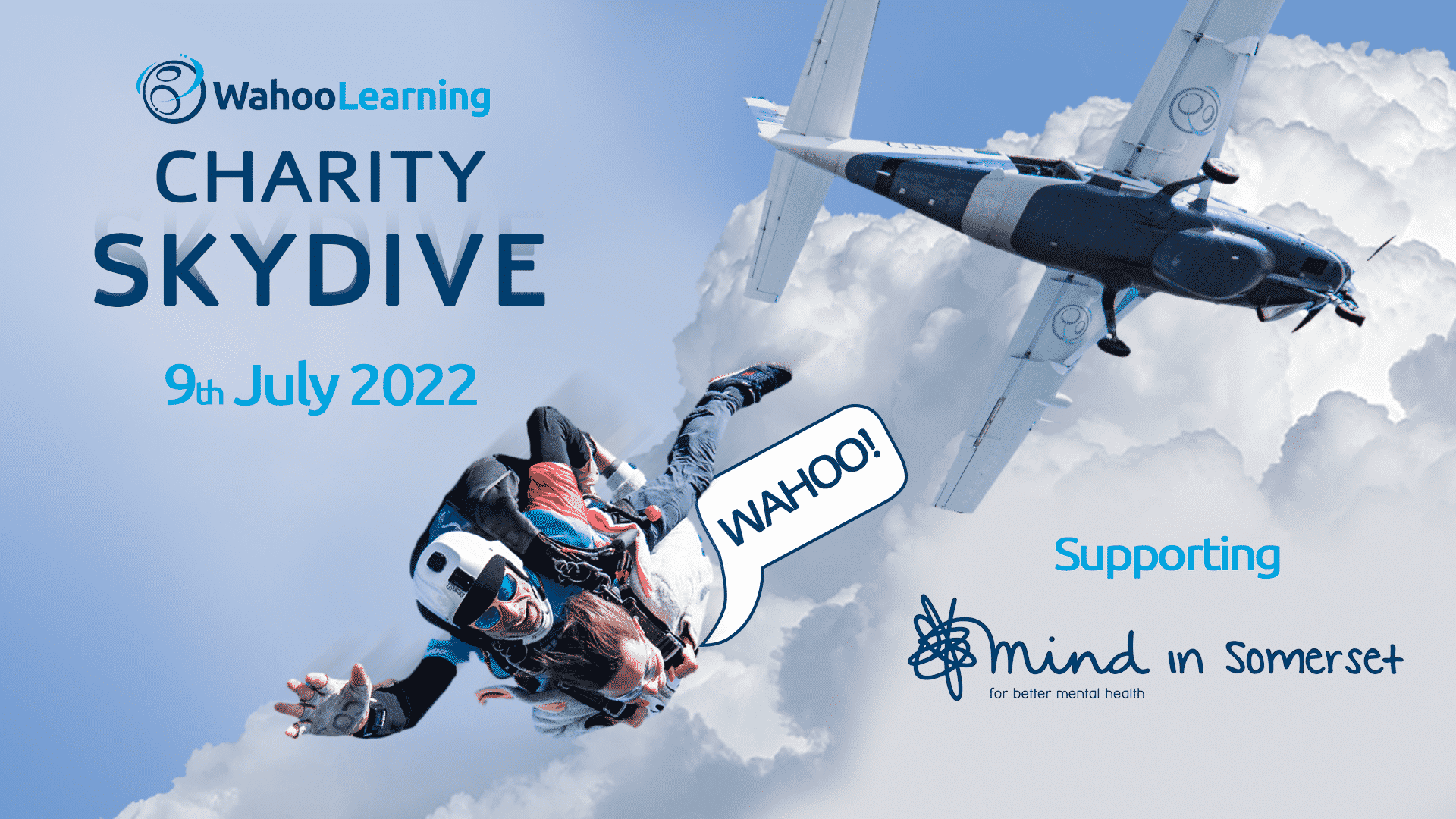 Skydive in support of mind in somerset